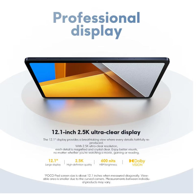 POCO PAD 256 GB, 8 GB RAM, 12.1 POCO PAD 256 GB, 8 GB RAM, 12.1